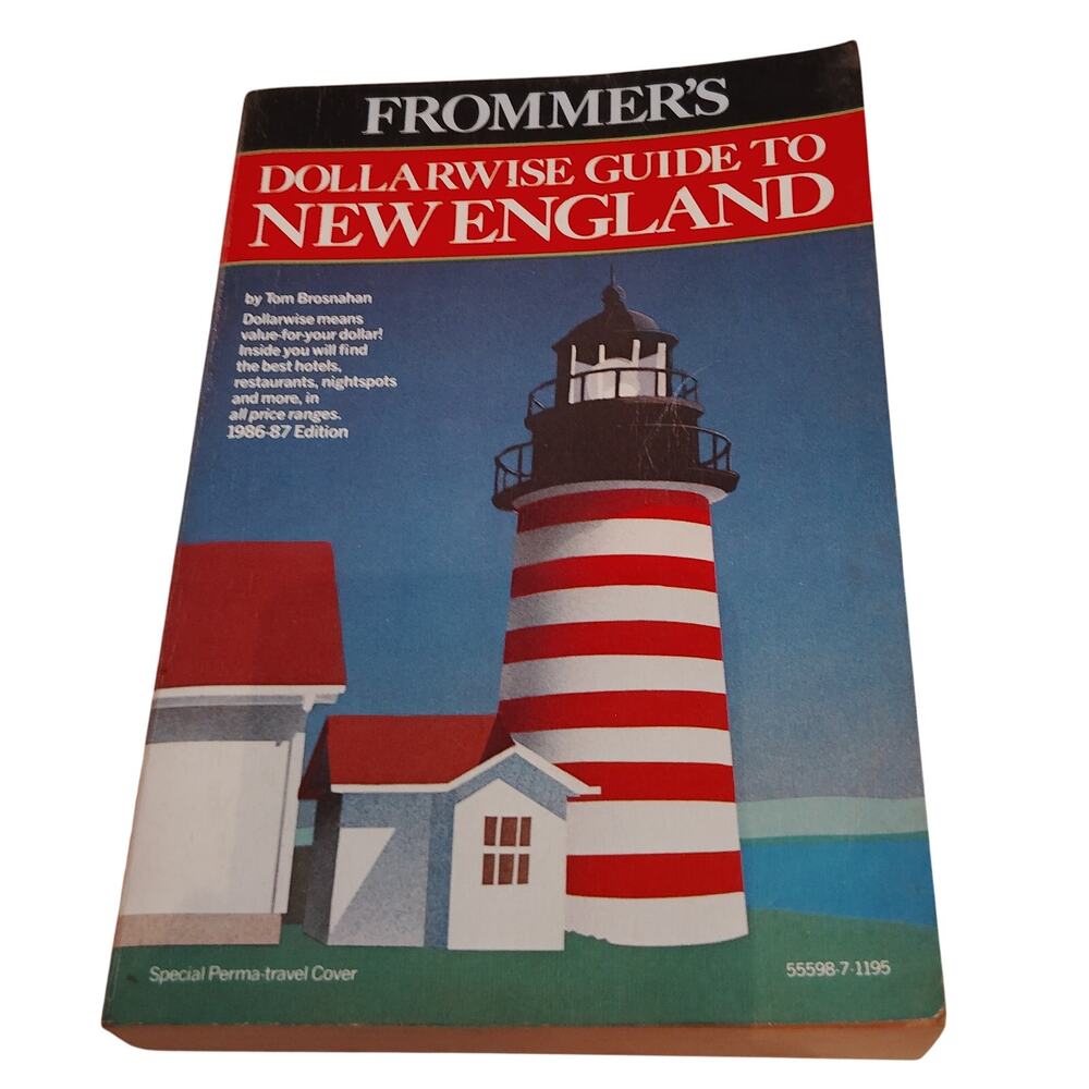Dollarwise Guide to New England 1986 Paperback Excellent Cond Travel Budget Tips